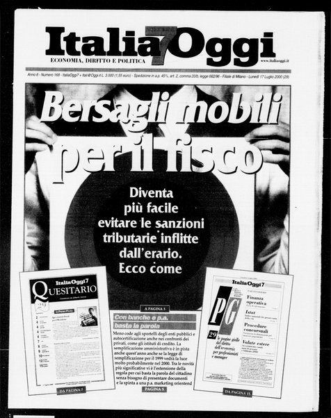 Italia oggi : quotidiano di economia finanza e politica